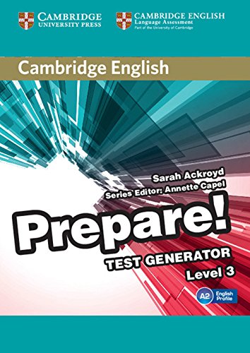 Imagen de archivo de Cambridge English Prepare! Test Generator Level 3 CD-ROM a la venta por AMM Books