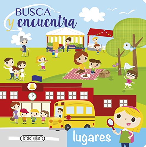 Stock image for Busca y encuentra lugares (Spanish Edition) for sale by WorldofBooks