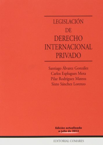 9788490450857: Legislacin de derecho internacional privado. 16 ed (MANUALES)