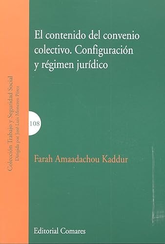 Imagen de archivo de El contenido del convenio colectivo a la venta por Hilando Libros