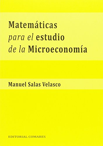 Imagen de archivo de Matemticas para el estudio de la microeconoma a la venta por medimops