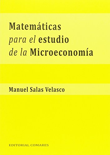 Stock image for Matemticas para el estudio de la microeconoma for sale by medimops