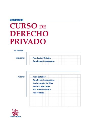 Beispielbild fr Curso de derecho privado Campuzano Laguillo, Ana Beln zum Verkauf von Iridium_Books