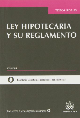 Beispielbild fr Ley Hipotecaria y su Reglamento 2013 zum Verkauf von Iridium_Books
