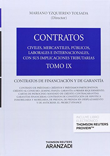 9788490593691: Tomo IX. Contratos de financiacin y de garanta (Papel + e-book)