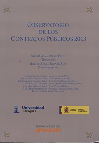 Stock image for OBSERVATORIO DE LOS CONTRATOS PBLICOS 2013 for sale by Zilis Select Books