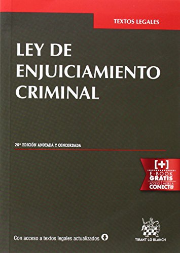 Stock image for Ley del enjuiciamiento criminal. 20 Edicion anotada y concordada for sale by Librera 7 Colores