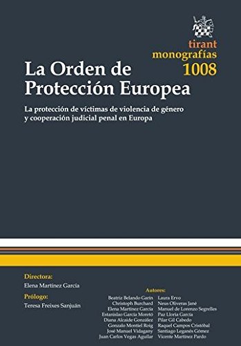 9788490867136: La Orden de Proteccin Europea (Monografas)