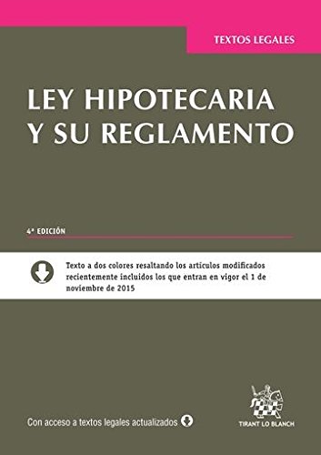 Stock image for Ley Hipotecaria y su Reglamento for sale by Iridium_Books