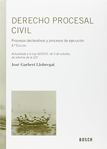 9788490900932: Derecho Procesal Civil (4 Ed.) Procesos Declarativos Y Procesos De Ejecucin (FONDO)