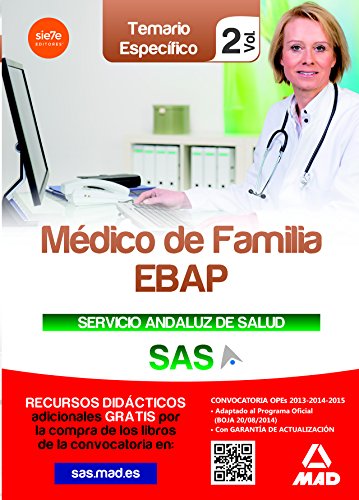 9788490931608: Mdico de Familia EBAP del Servicio Andaluz de Salud.: Mdico de Familia EBAP, Servicio Andaluz de Salud. Temario especfico: 2