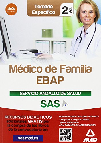 9788490931608: Mdico de Familia EBAP del Servicio Andaluz de Salud. Temario especfico vol 2 (Spanish Edition)