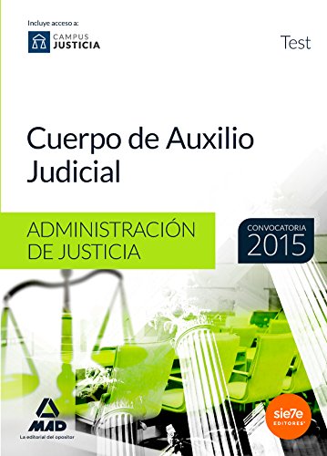 9788490932278: Cuerpo de Auxilio Judicial de la Administracin de Justicia. Test (Spanish Edition)