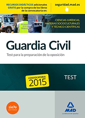 Stock image for GUARDIA CIVIL. TEST PARA LA PREPARACIN DE OPOSICIN for sale by Zilis Select Books