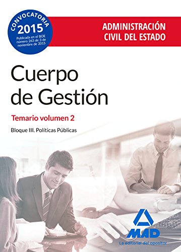 Stock image for CUERPO DE GESTIN DE LA ADMINISTRACIN CIVIL DEL ESTADO. for sale by Zilis Select Books