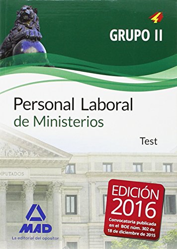 Imagen de archivo de PERSONAL LABORAL DE MINISTERIOS GRUPO II. TEST a la venta por Zilis Select Books