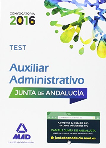 9788490936962: Auxiliares Administrativos de la Junta de Andaluca. Test