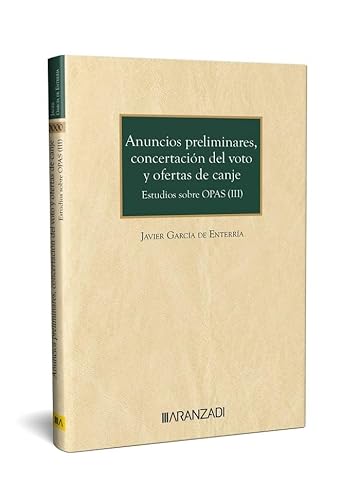 Beispielbild fr ANUNCIOS PRELIMINARES, CONCERTACION DEL VOTO Y OFERTAS zum Verkauf von Antrtica