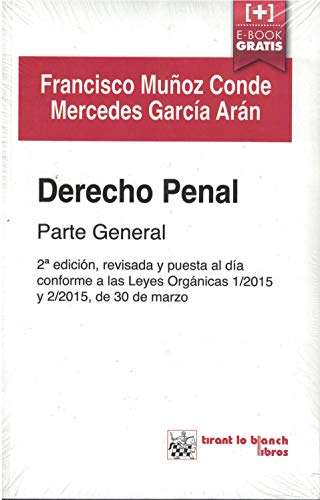 9788491192060: Derecho penal Parte general 2 Edicin 2015