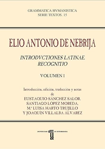 Stock image for INTRODUCTIONES LATINAE. RECOGNITIO for sale by Siglo Actual libros