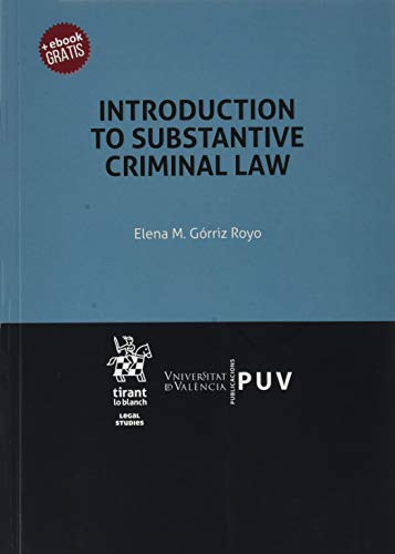 9788491345213: Introduction to substantive criminal law