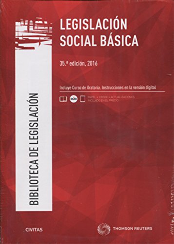 Imagen de archivo de LEGISLACIN SOCIAL BSICA (PAPEL+E-BOOK) a la venta por Zilis Select Books