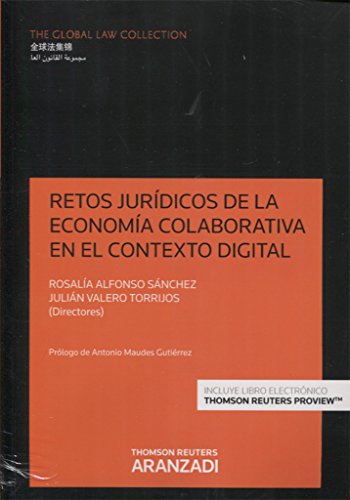 Imagen de archivo de Retos jurdicos de la economa colaborativa en el contexto digital a la venta por AG Library