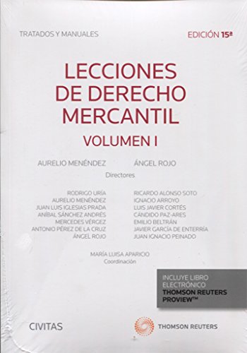 LECCIONES DE DERECHO MERCANTIL VOL I 2017 - MENENDEZ MENENDEZ, AURELIO