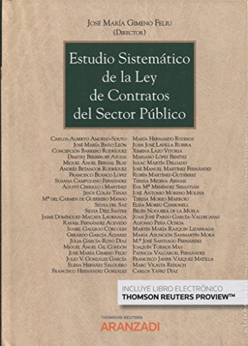 9788491776277: Estudio sistemtico de la Ley de contratos del sector pblico (Papel + e-book)