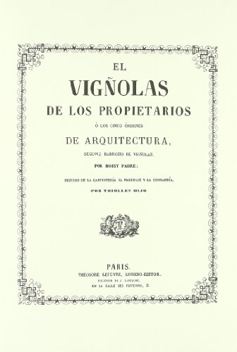 Imagen de archivo de Regla de las cinco rdenes de arquitectura a la venta por Iridium_Books