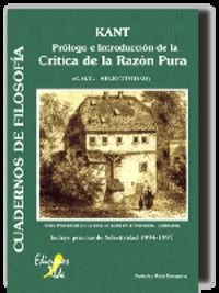 Beispielbild fr Kant: Prlogo en Introduccin de la Crtica de la Razn Pura zum Verkauf von Hamelyn