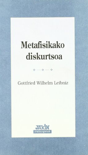 Imagen de archivo de Metafisikako Diskurtsoa (Irakurgaiak) a la venta por medimops