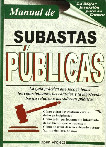 Stock image for Manual de subastas pblicas for sale by medimops