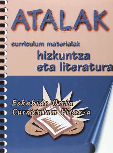 9788492374137: Atalak, eskabide orria eta curriculum vitae-A. Curriculum materialak