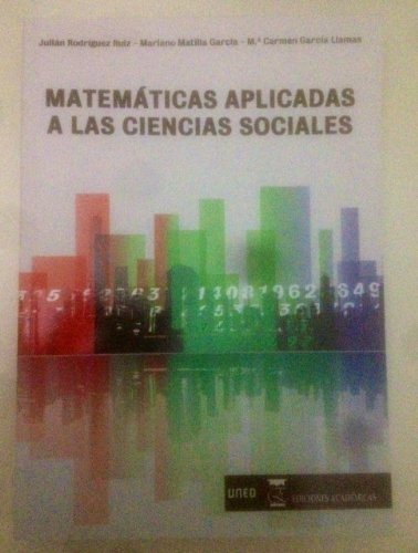 9788492477920: Matemticas aplicadas a las ciencias sociales (Spanish Edition)