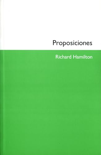 Stock image for Richard Hamilton, Proposiciones for sale by Colin Martin Books