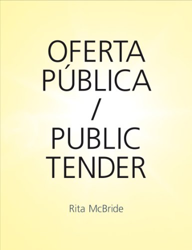 Stock image for Rita McBride: Public Tender for sale by ANARTIST