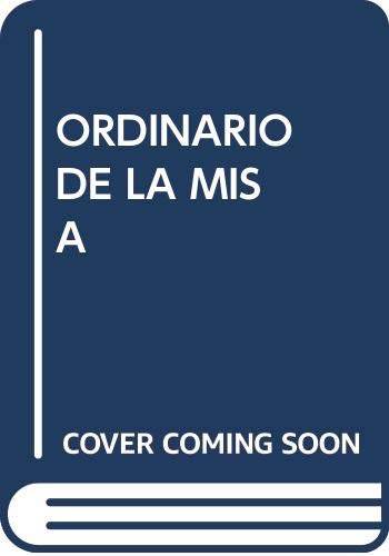 Stock image for Ordinario de la misa (nueva ed.) for sale by Imosver