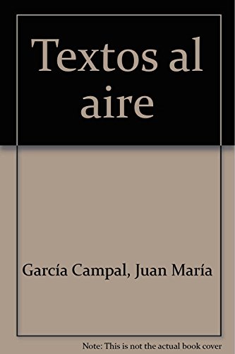 Imagen de archivo de Textos al aire a la venta por LibroUsado | TikBooks