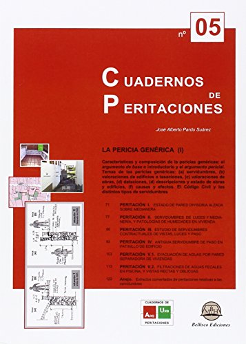 Imagen de archivo de CUADERNO DE PERITACIONES - N 5. LA PERICIA GENRICA (I) a la venta por Zilis Select Books