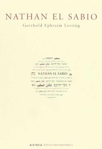 NATHAN EL SABIO - LESSING, GOTTHOLD EPHRAIM