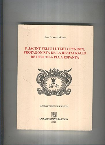 Beispielbild fr P. Jacint Feliu I Utzet zum Verkauf von Hamelyn