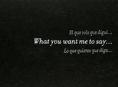 Douglas Gordon: What You Want Me to Say...I'm Already Dead (English, Catalan and Spanish Edition) (9788493473013) by Gordon, Douglas