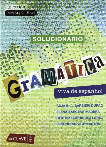 Beispielbild fr Gramtica viva de espanhol - Solucionrio zum Verkauf von Ammareal
