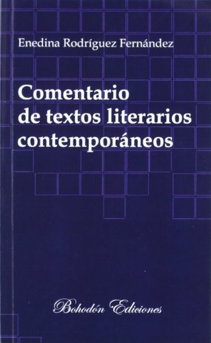 Beispielbild fr Comentario de Textos Literarios Contemporaneos zum Verkauf von Hamelyn