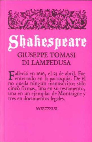 Imagen de archivo de Shakespeare a la venta por Librera Prncep