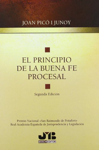 Beispielbild fr El principio de la buena fe procesal zum Verkauf von Reuseabook