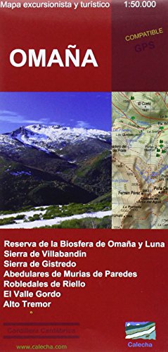 Omaña : mapa excursionista y turístico