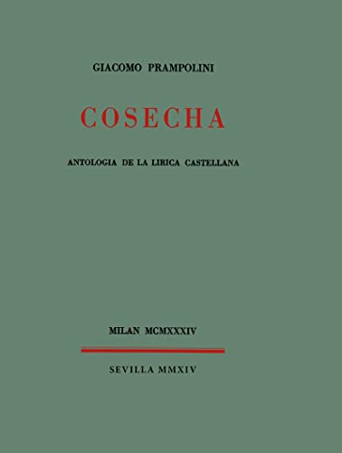 Stock image for COSECHA for sale by KALAMO LIBROS, S.L.
