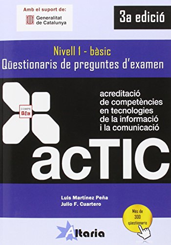 Imagen de archivo de Qestionaris de preguntes d'examen: ACTIC 1 a la venta por AG Library